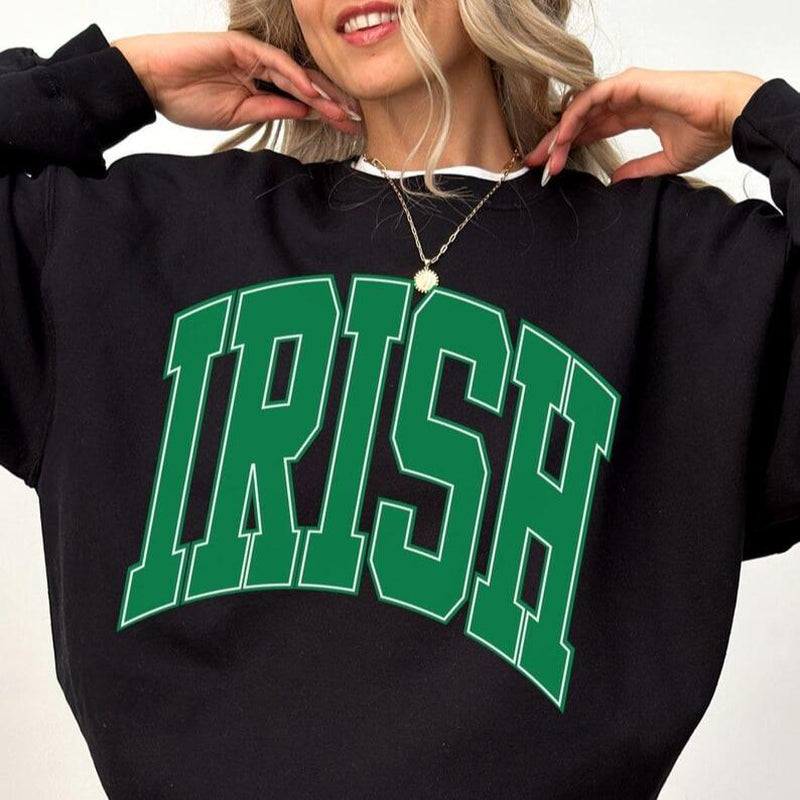 Irish Sweatshirt and Crewneck, Perfect for St. Patrick’S Day, Trendy Oversized Shirt, Saint Patrick’S Day or St. Paddy’S Celebration, Stylish and Comfy Wear