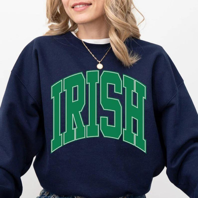 Irish Sweatshirt and Crewneck, Perfect for St. Patrick’S Day, Trendy Oversized Shirt, Saint Patrick’S Day or St. Paddy’S Celebration, Stylish and Comfy Wear
